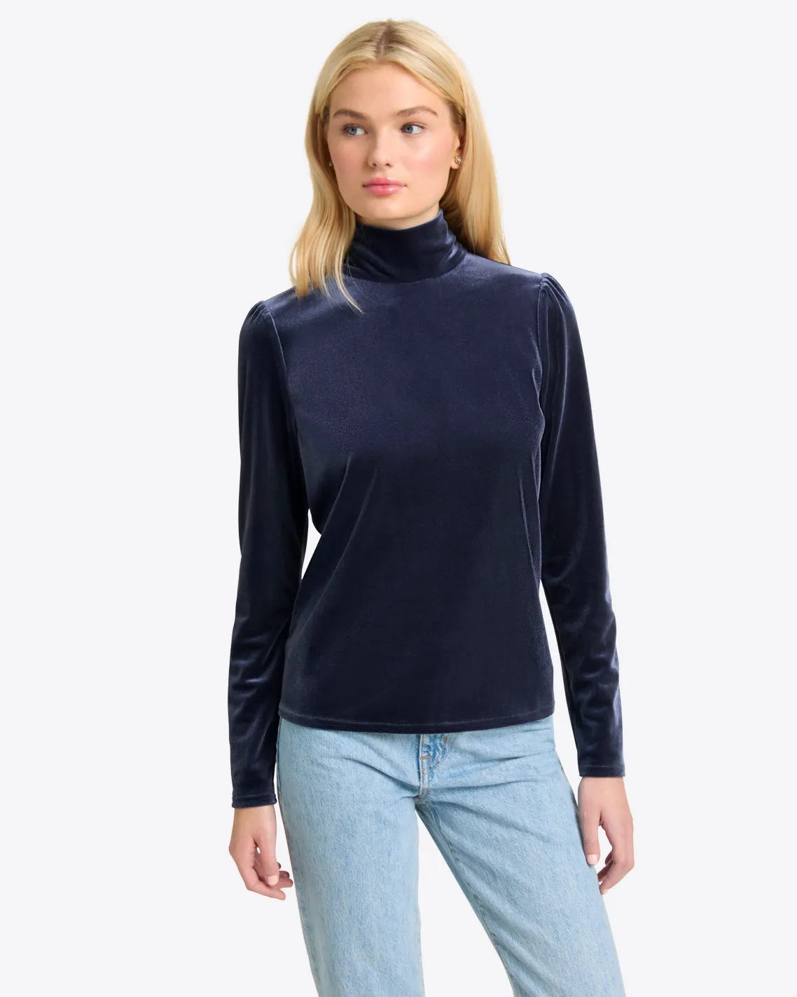 Turtleneck Top in Velvet sold by Draper James product image thumbnail 5