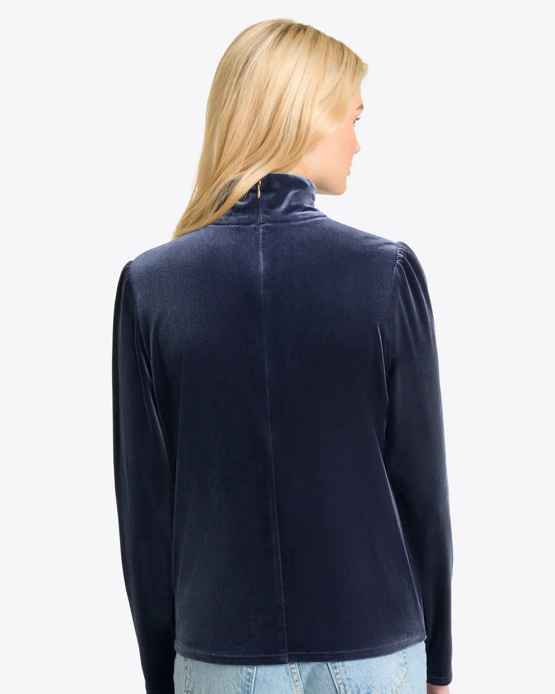Turtleneck Top in Velvet sold by Draper James product image thumbnail 3