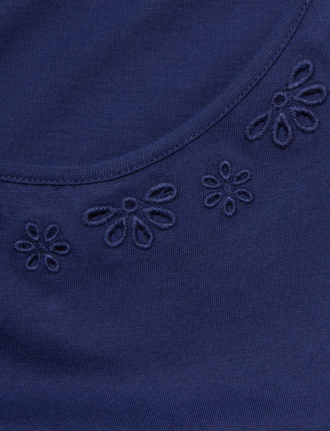Embroidered Scoop Neck T-Shirt sold by Draper James product image thumbnail 5