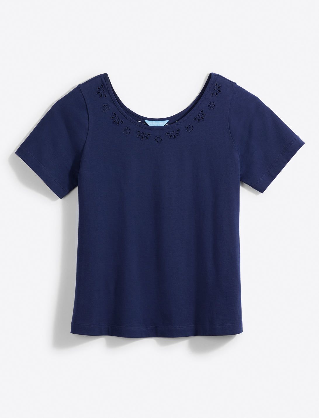 Embroidered Scoop Neck T-Shirt sold by Draper James product image thumbnail 2