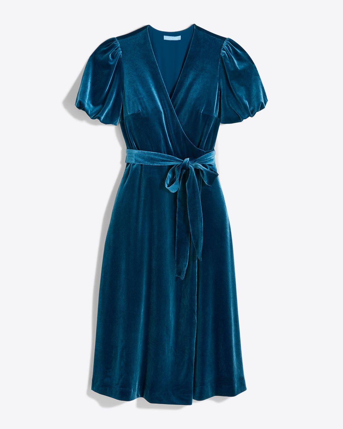 Miranda Wrap Dress in Blue Velvet sold by Draper James product image thumbnail 2