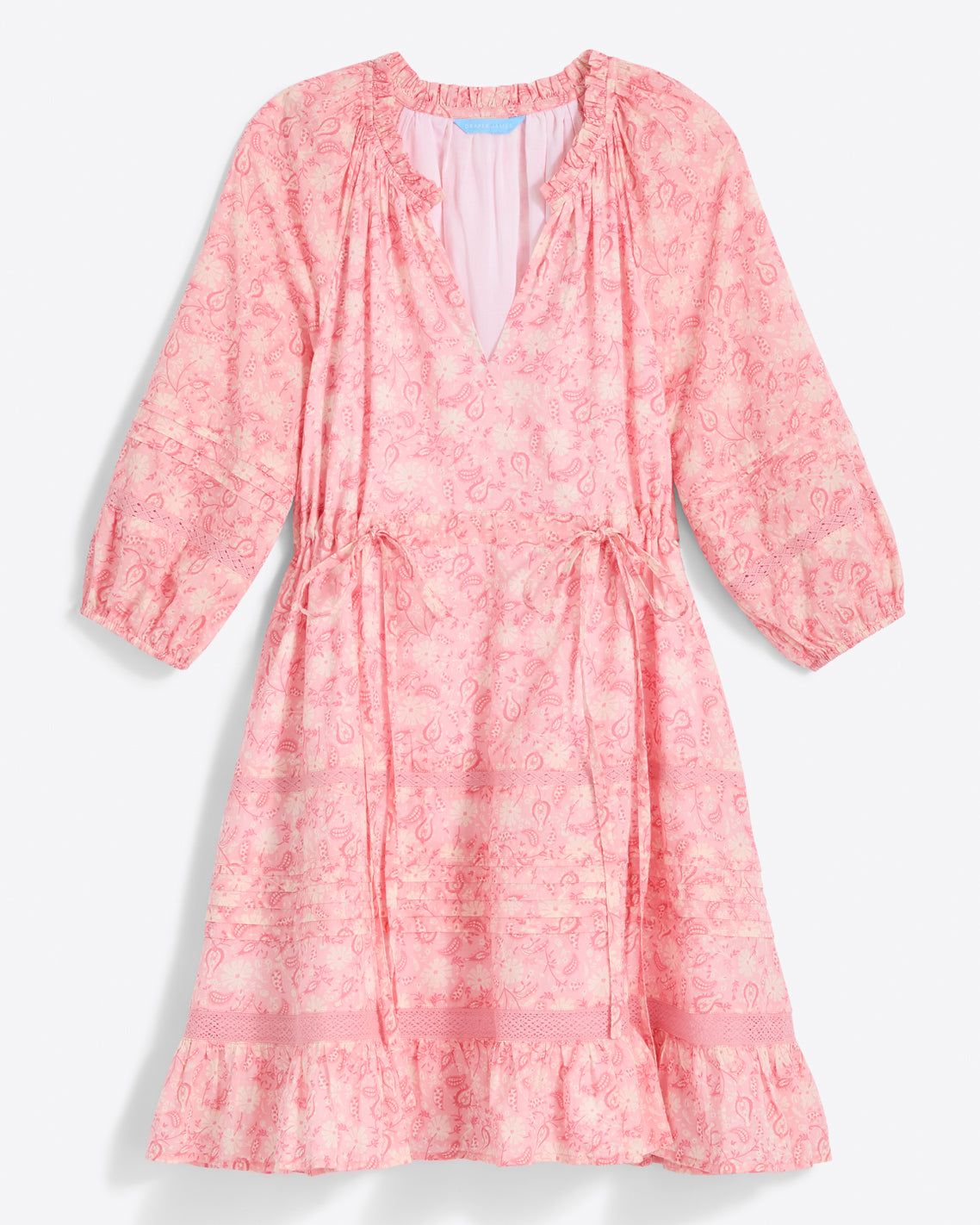Kellie Babydoll Dress in Pink Paisley sold by Draper James product image thumbnail 3