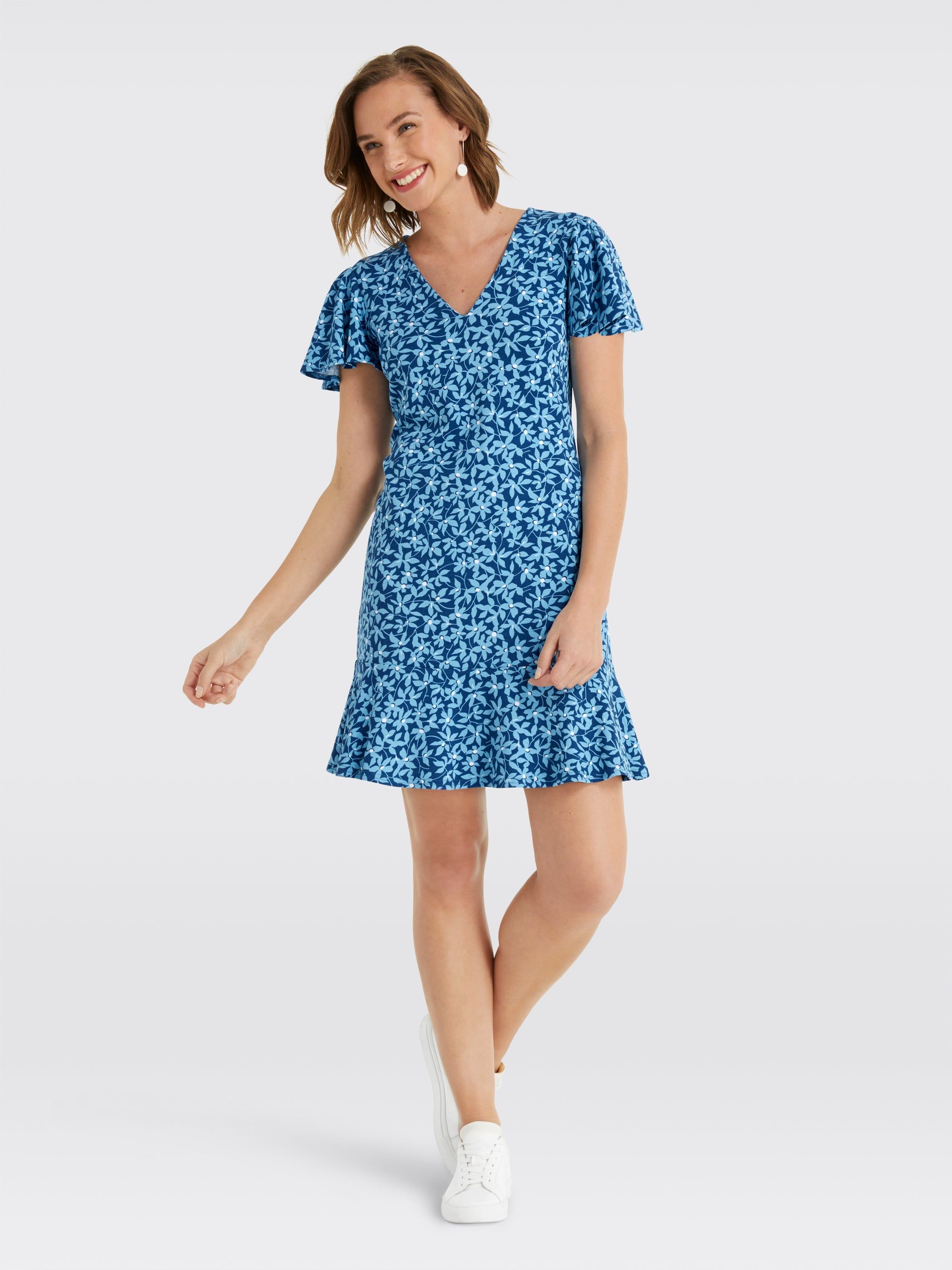 V-Neck Flutter Sleeve Dress sold by Draper James