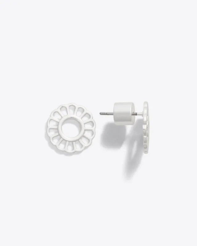 Lace Stud in Silver sold by Draper James