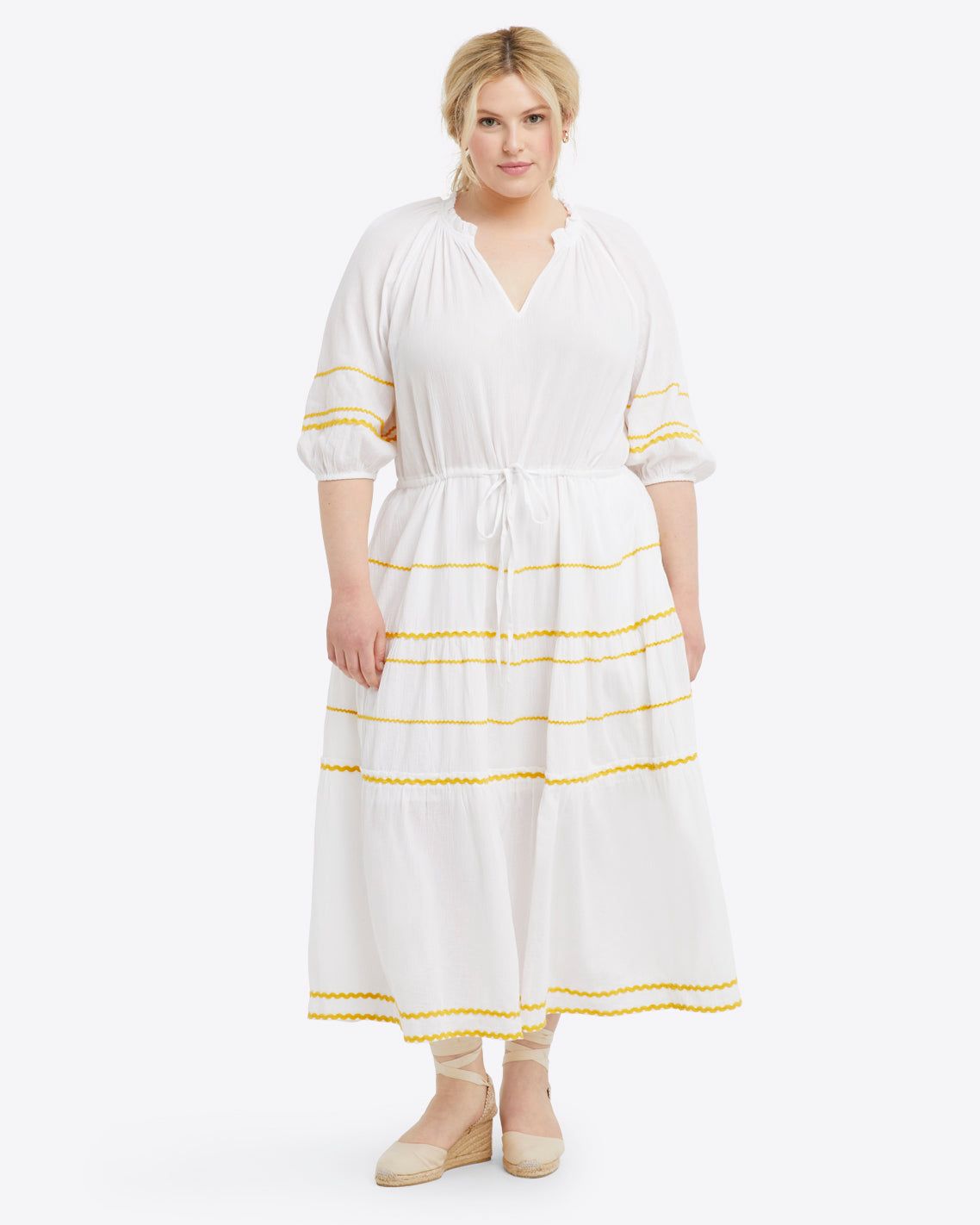 Martina Popover Ric Rac Dress sold by Draper James