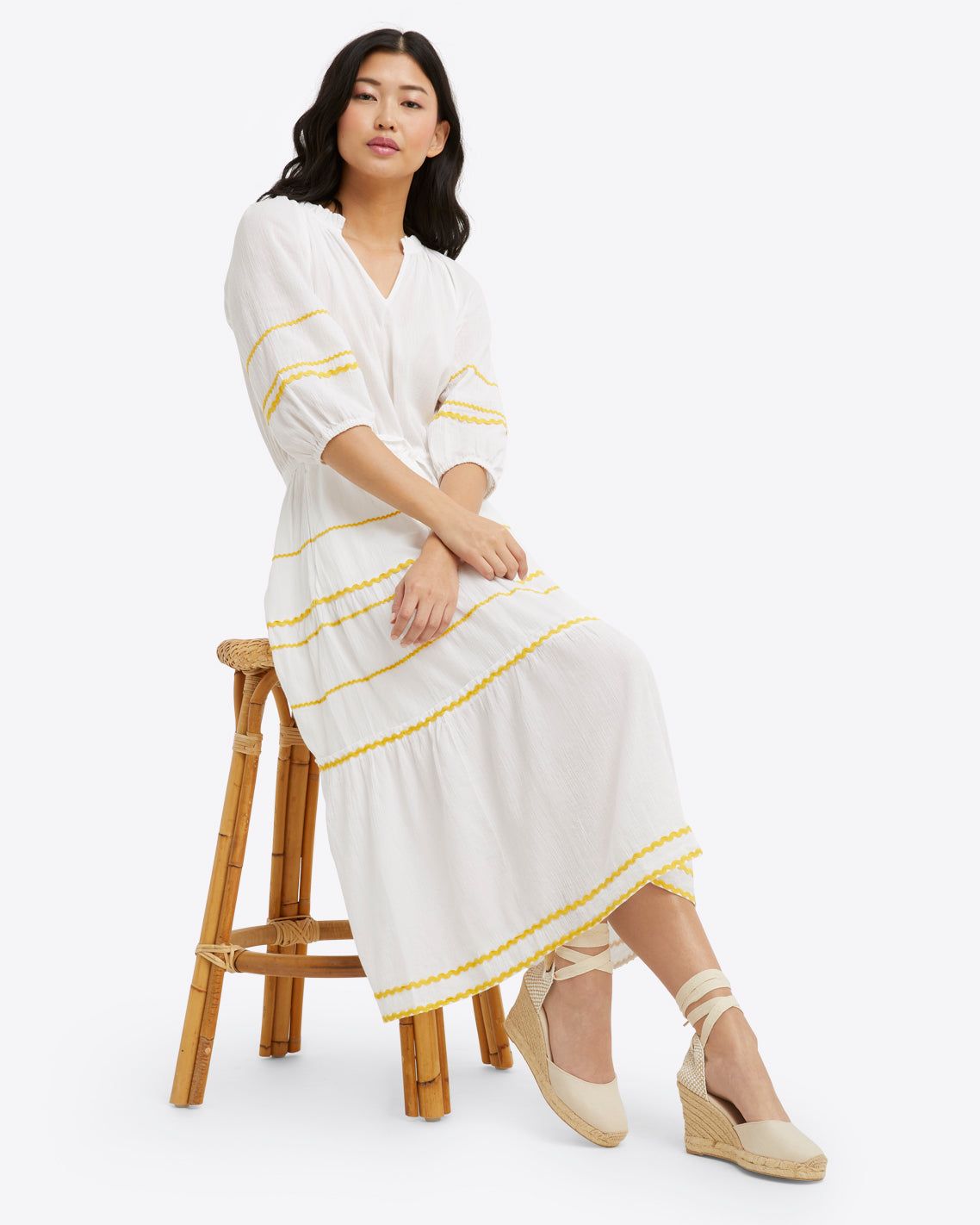 Martina Popover Ric Rac Dress sold by Draper James product image thumbnail 5