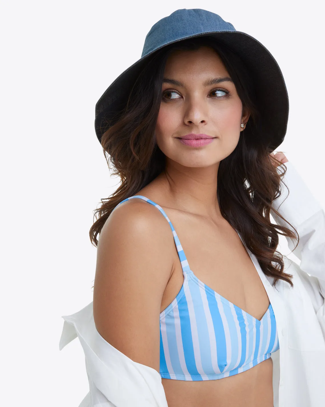 Bikini Top in Awning Stripe sold by Draper James product image thumbnail 5