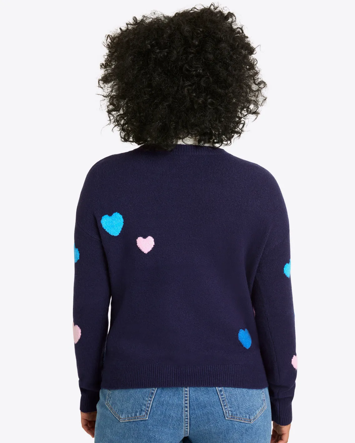 Multi Heart Crewneck Sweater sold by Draper James product image thumbnail 3