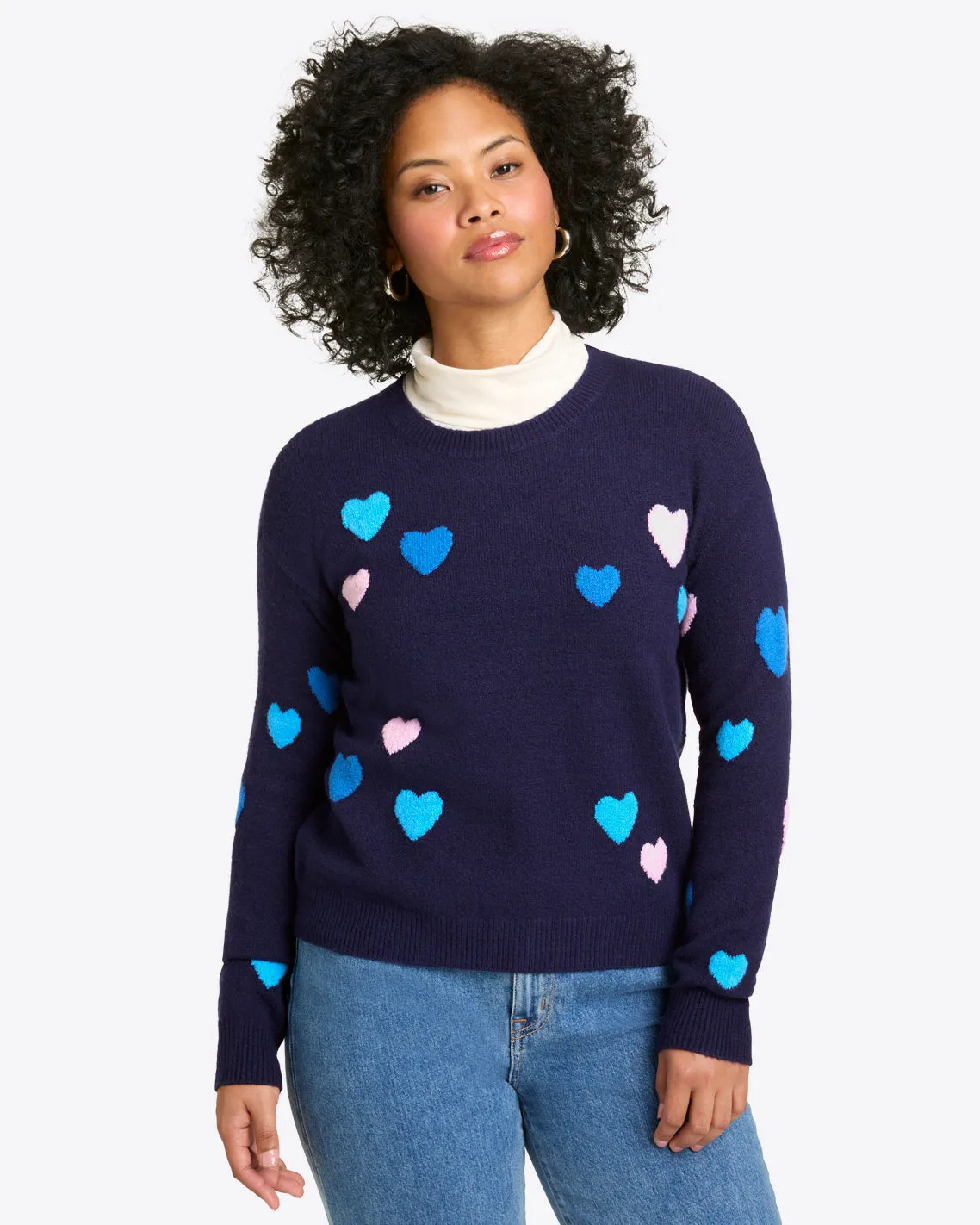Multi Heart Crewneck Sweater sold by Draper James product image thumbnail 4