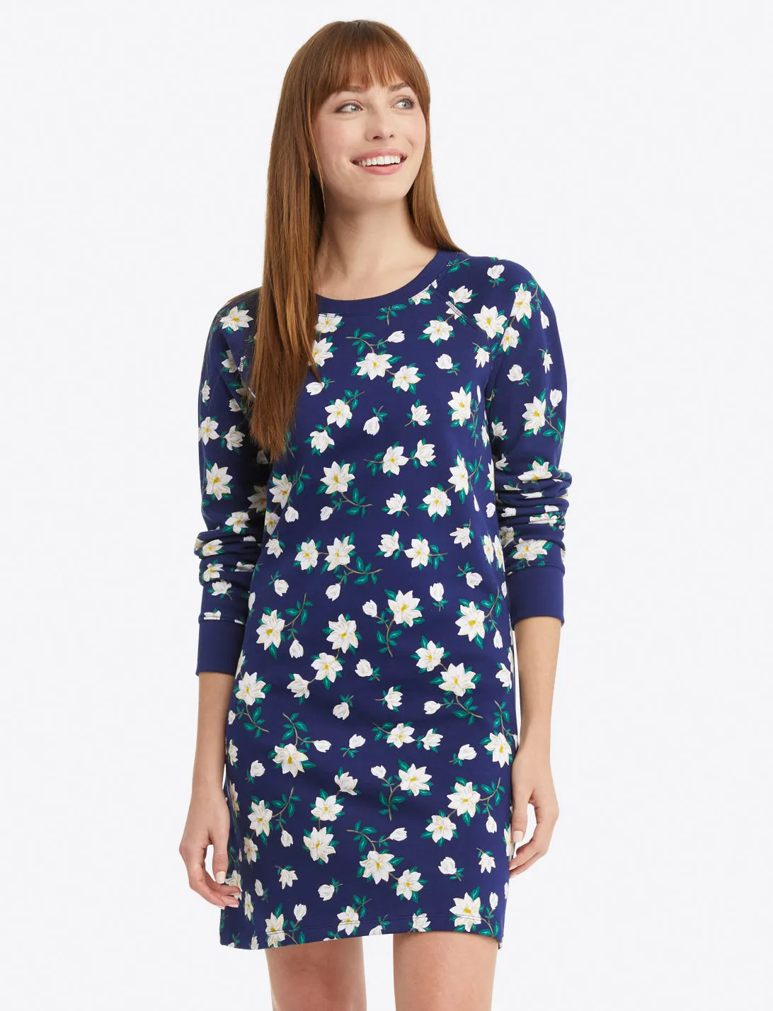 Natalie Sweatshirt Dress in Magnolia sold by Draper James product image thumbnail 3