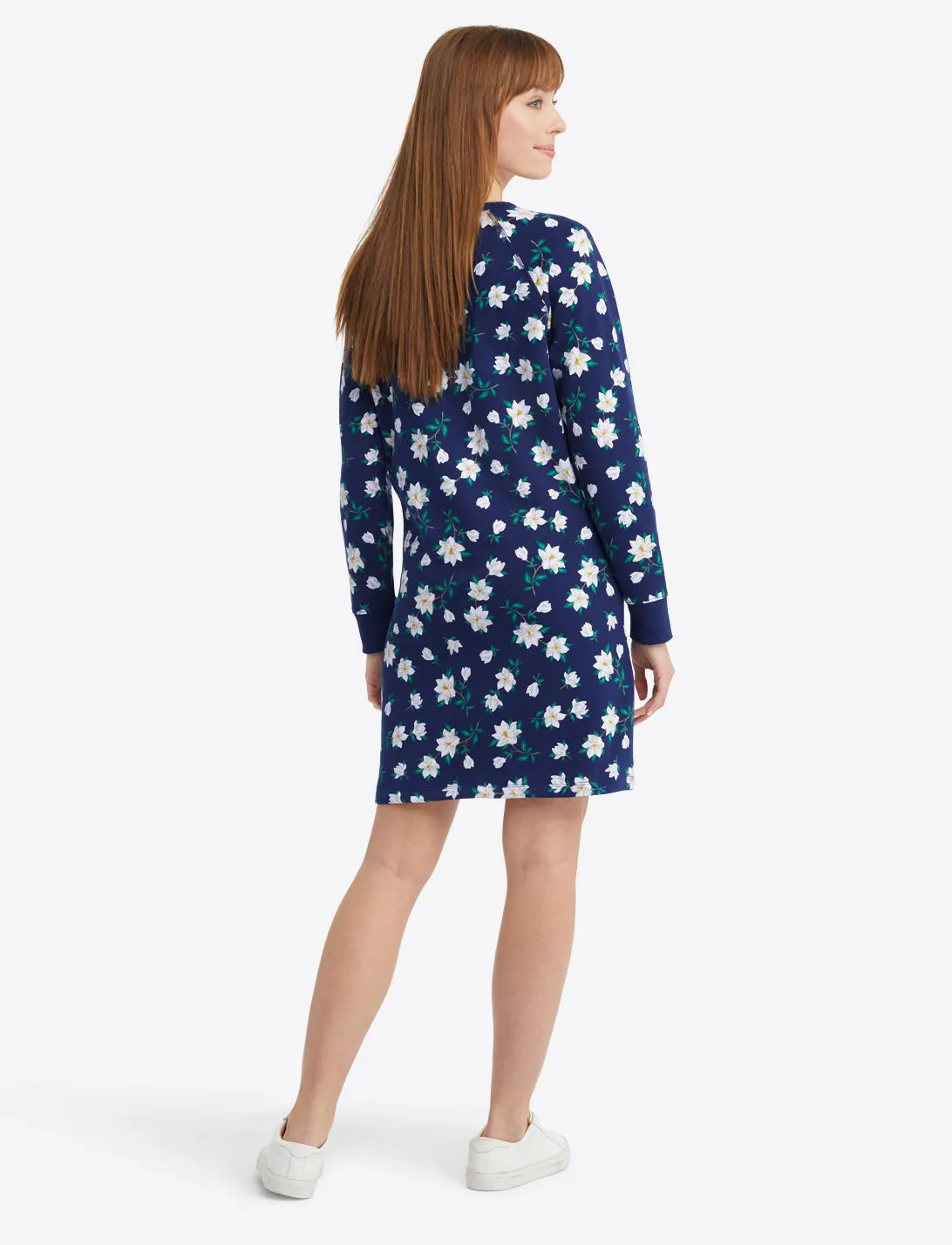 Natalie Sweatshirt Dress in Magnolia sold by Draper James product image thumbnail 4