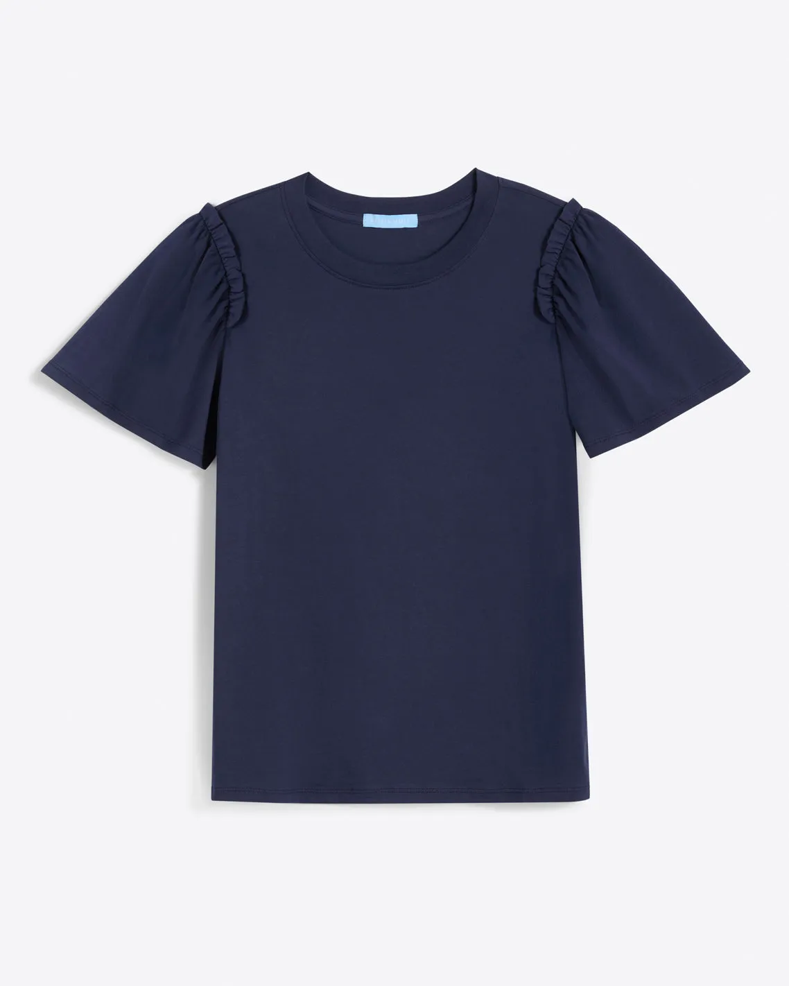 Short Sleeve Easy Knit Top in Navy sold by Draper James product image thumbnail 4