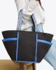 Tapered Twill Tote in Black sold by Draper James