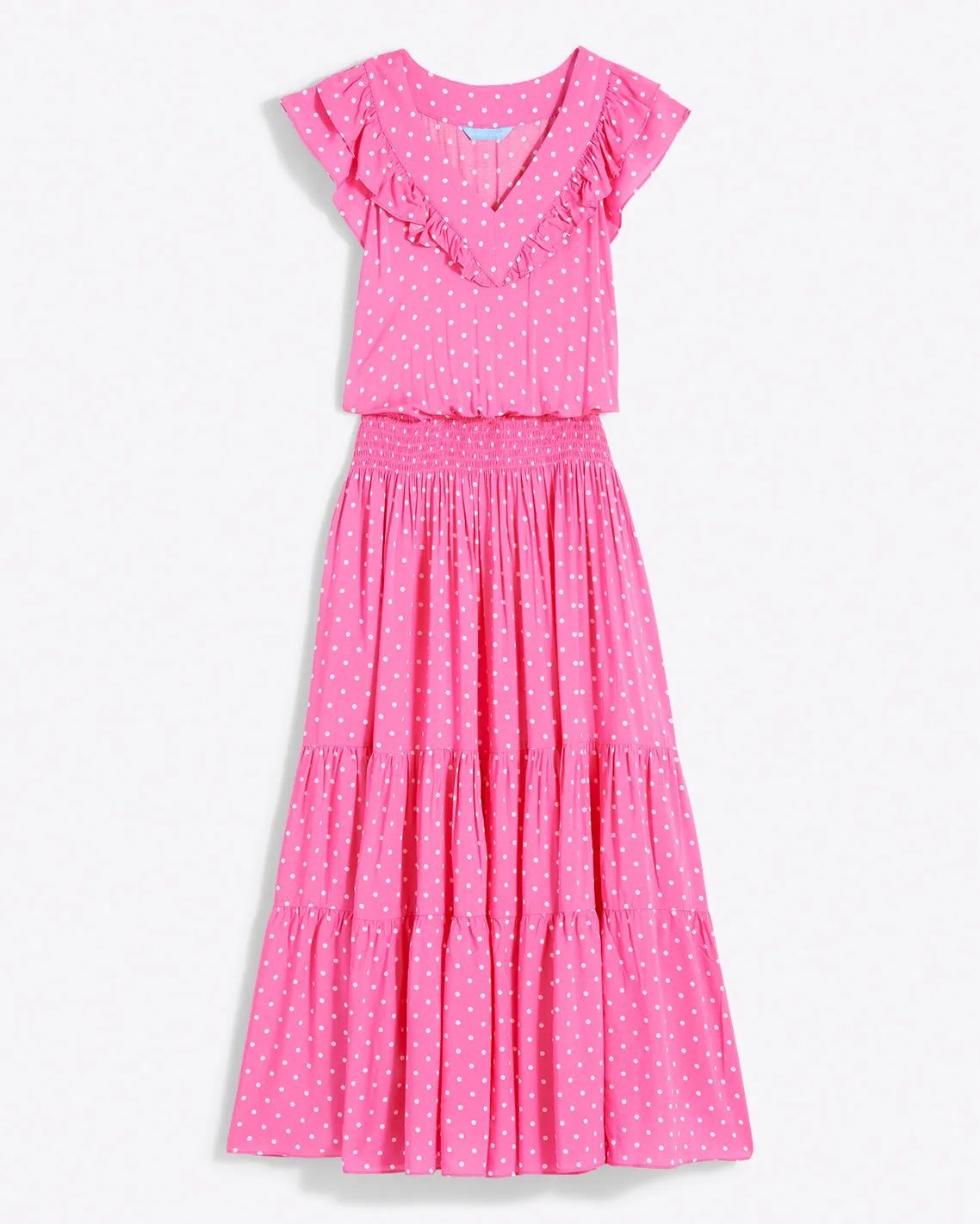 Marie Midi Dress in Polka Dots sold by Draper James product image thumbnail 2