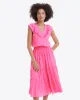 Marie Midi Dress in Polka Dots sold by Draper James