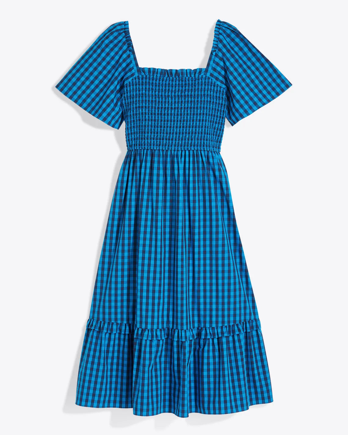 Deana Smocked Dress in Blue Gingham sold by Draper James product image thumbnail 2