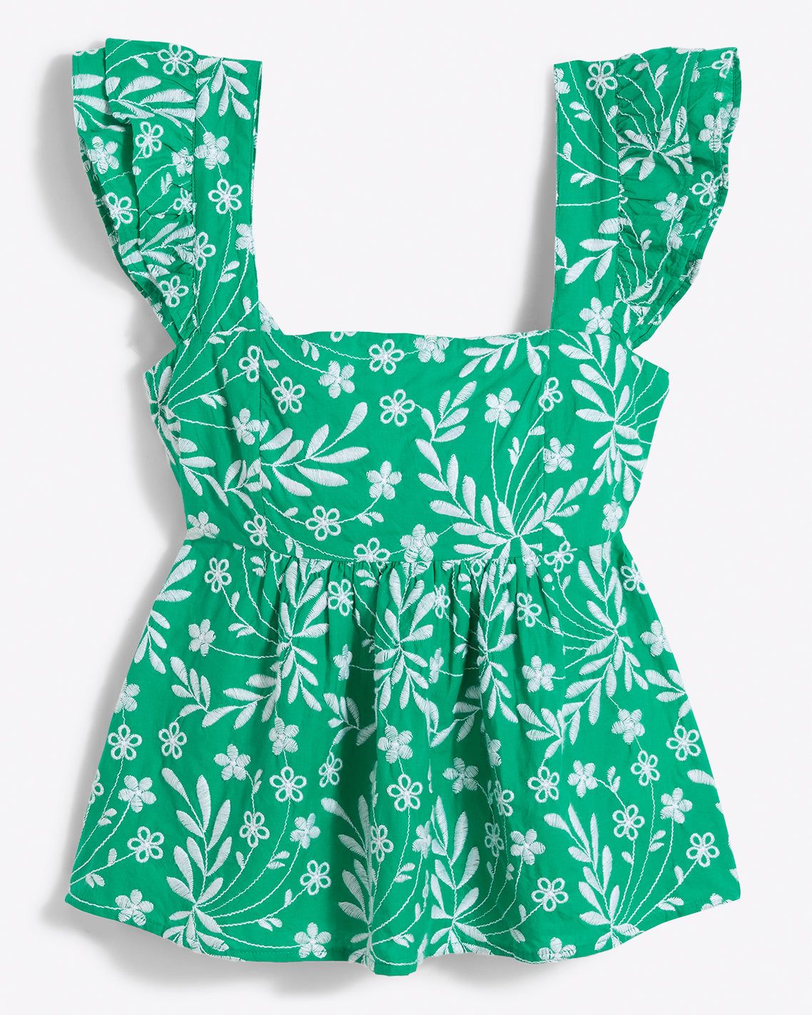 Melissa Babydoll Top in Embroidered Floral sold by Draper James product image thumbnail 2