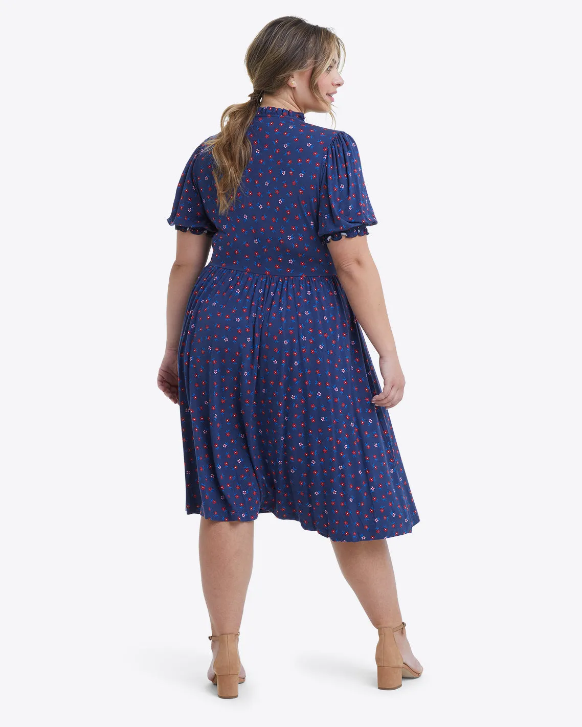 Nanci Dress in Falling Daisies sold by Draper James product image thumbnail 3