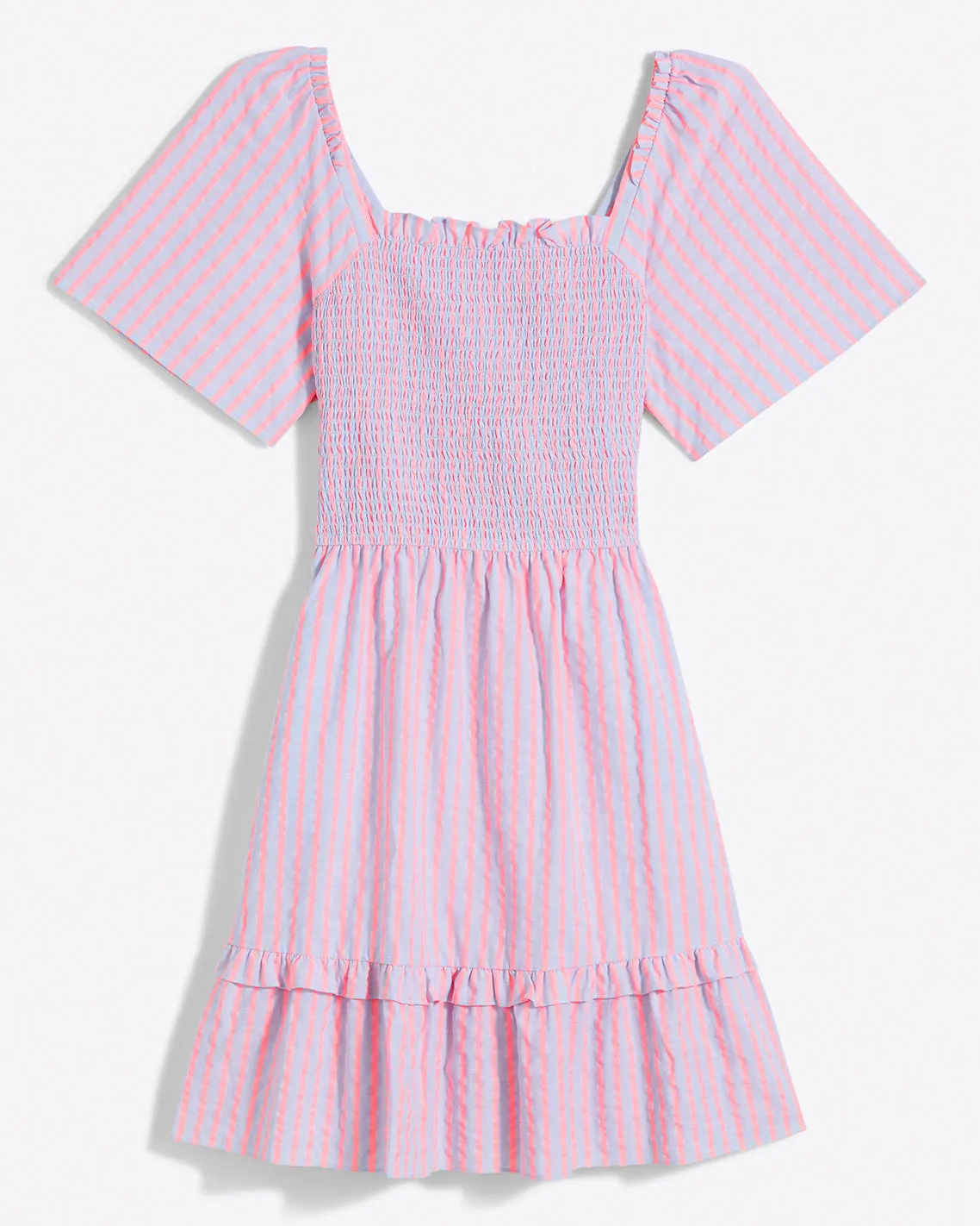 Goldie Smocked Dress in Seersucker Stripe sold by Draper James product image thumbnail 2