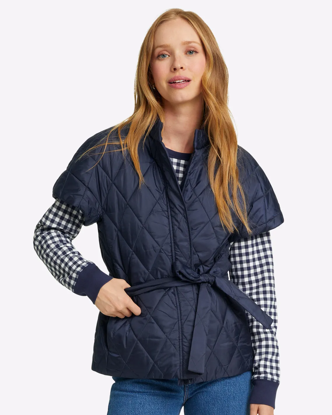 Short Sleeve Puffer Jacket sold by Draper James product image thumbnail 5