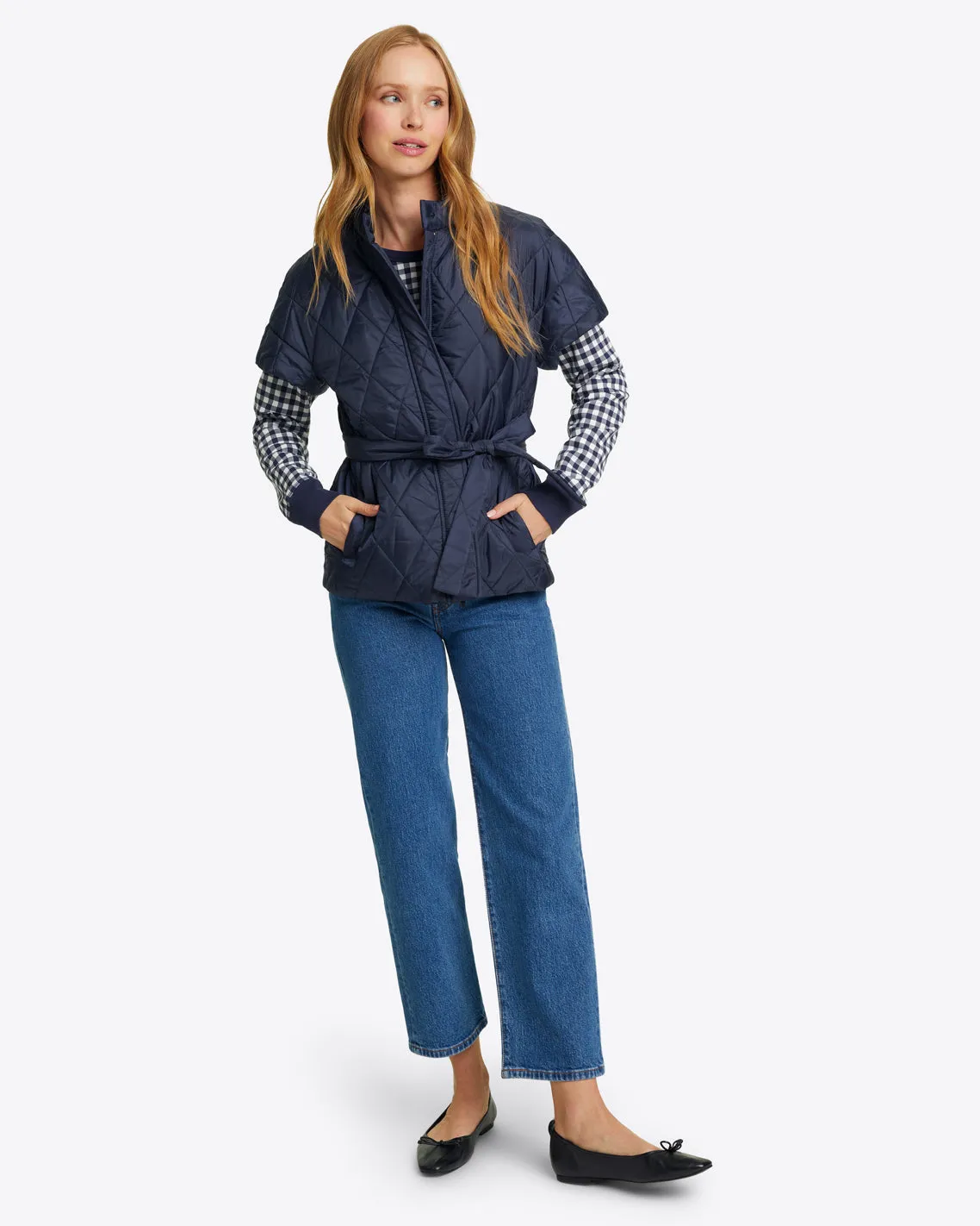 Short Sleeve Puffer Jacket sold by Draper James product image thumbnail 4