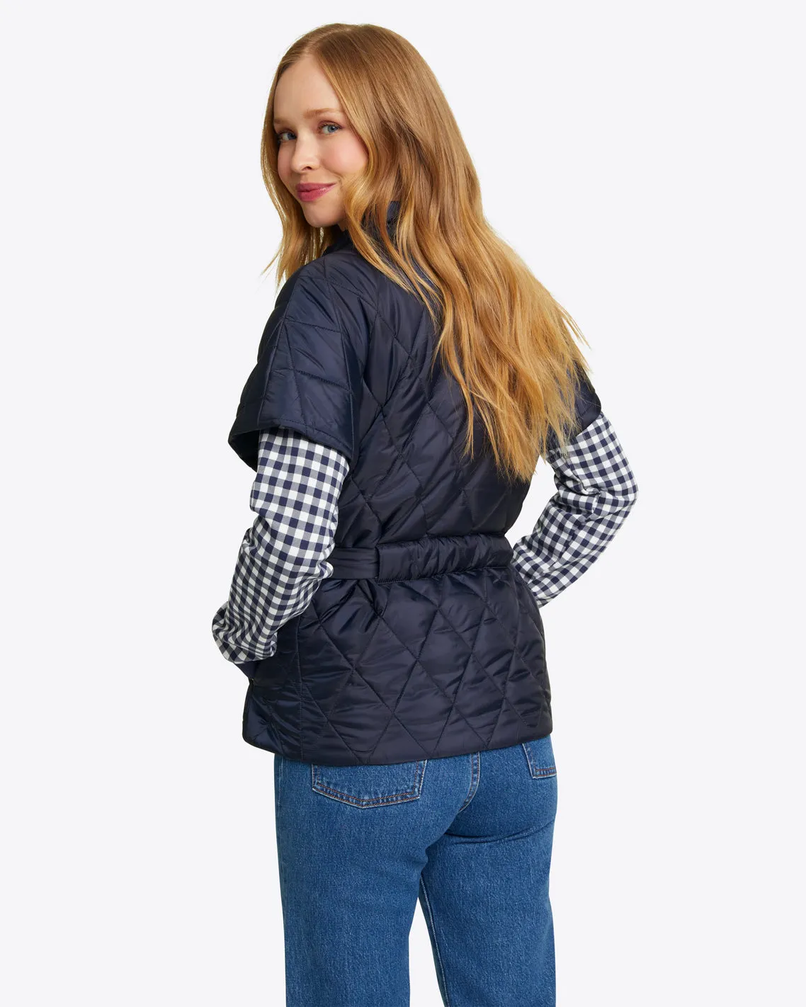 Short Sleeve Puffer Jacket sold by Draper James product image thumbnail 3