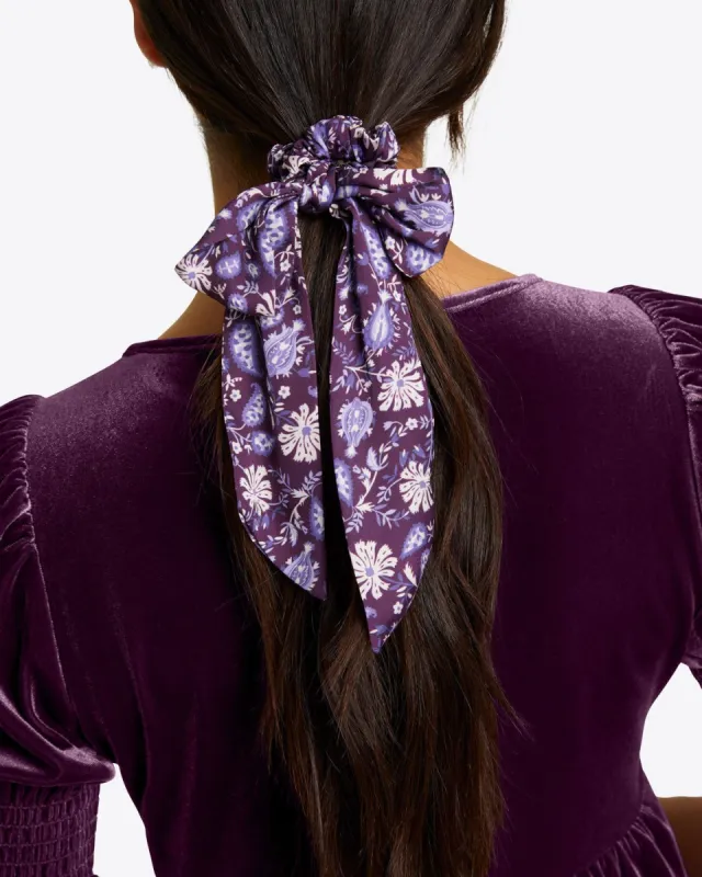 Scarf Scrunchie in Violet Paisley sold by Draper James