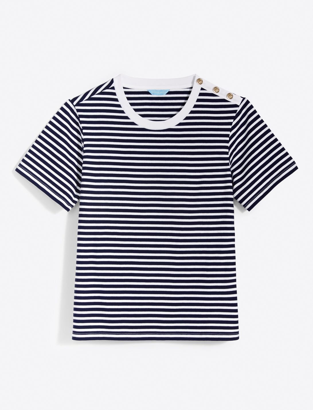 Crewneck T-Shirt in Nautical Stripe sold by Draper James product image thumbnail 2