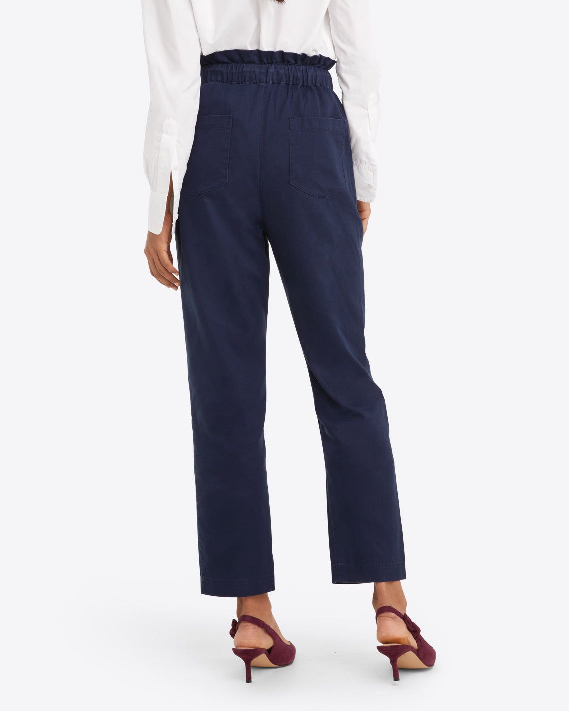 Paper Bag Pant in Washed Twill sold by Draper James product image thumbnail 3