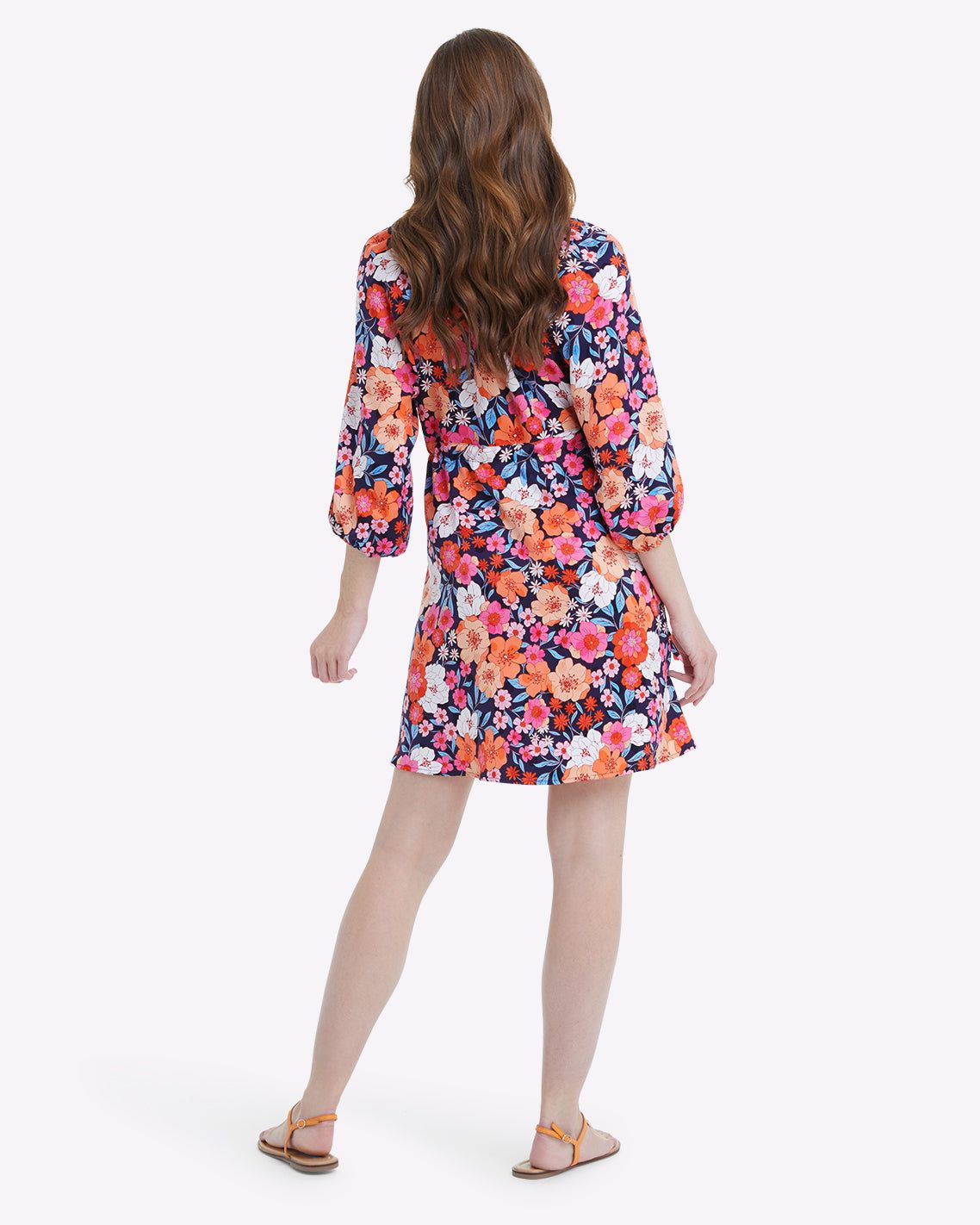 Kellie Babydoll Dress in Wildflower Bouquet sold by Draper James product image thumbnail 4