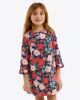 Girls Ruffle Shift Dress in Stretch Poplin sold by Draper James