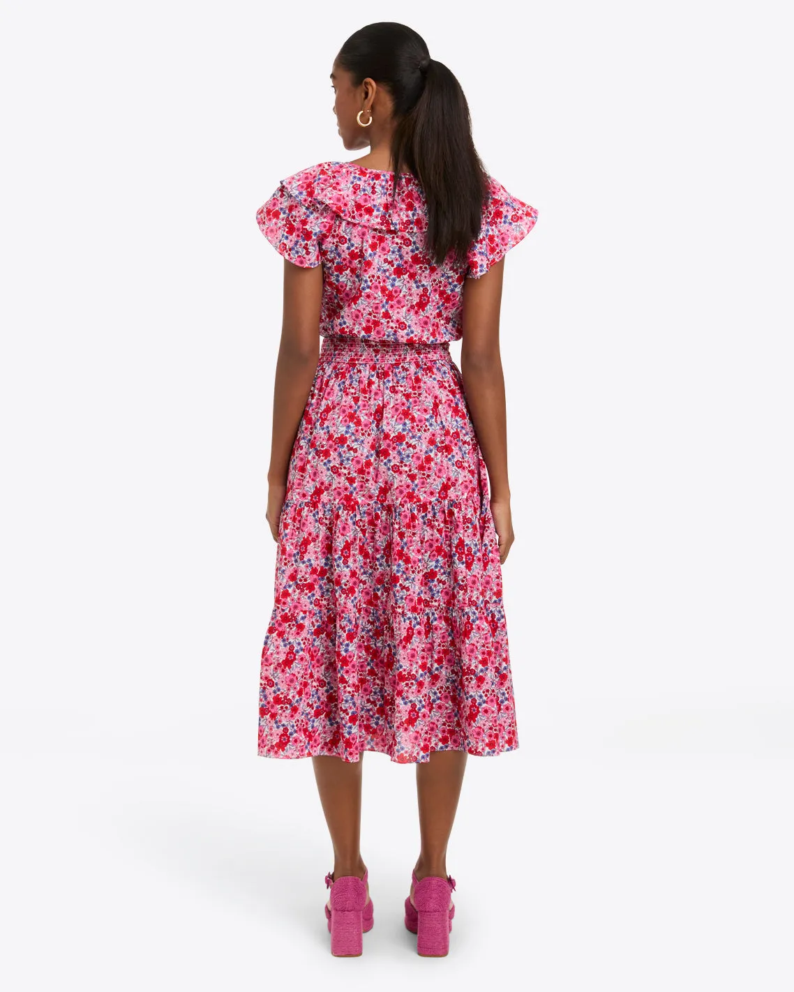 Marie Midi Dress in Cotton sold by Draper James product image thumbnail 2
