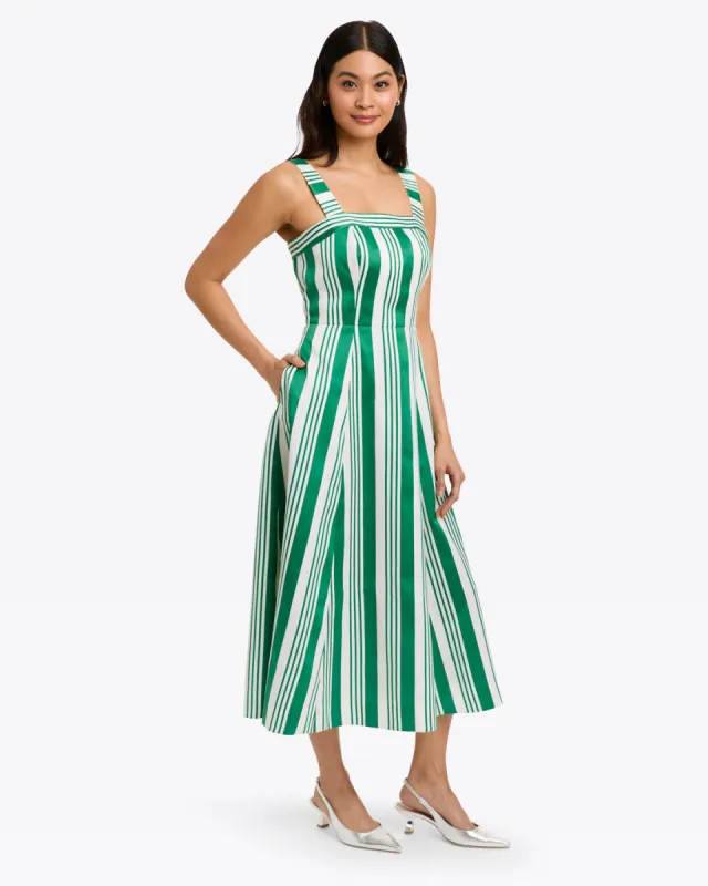 Rosalind Love Circle Dress in Ottoman Stripe sold by Draper James