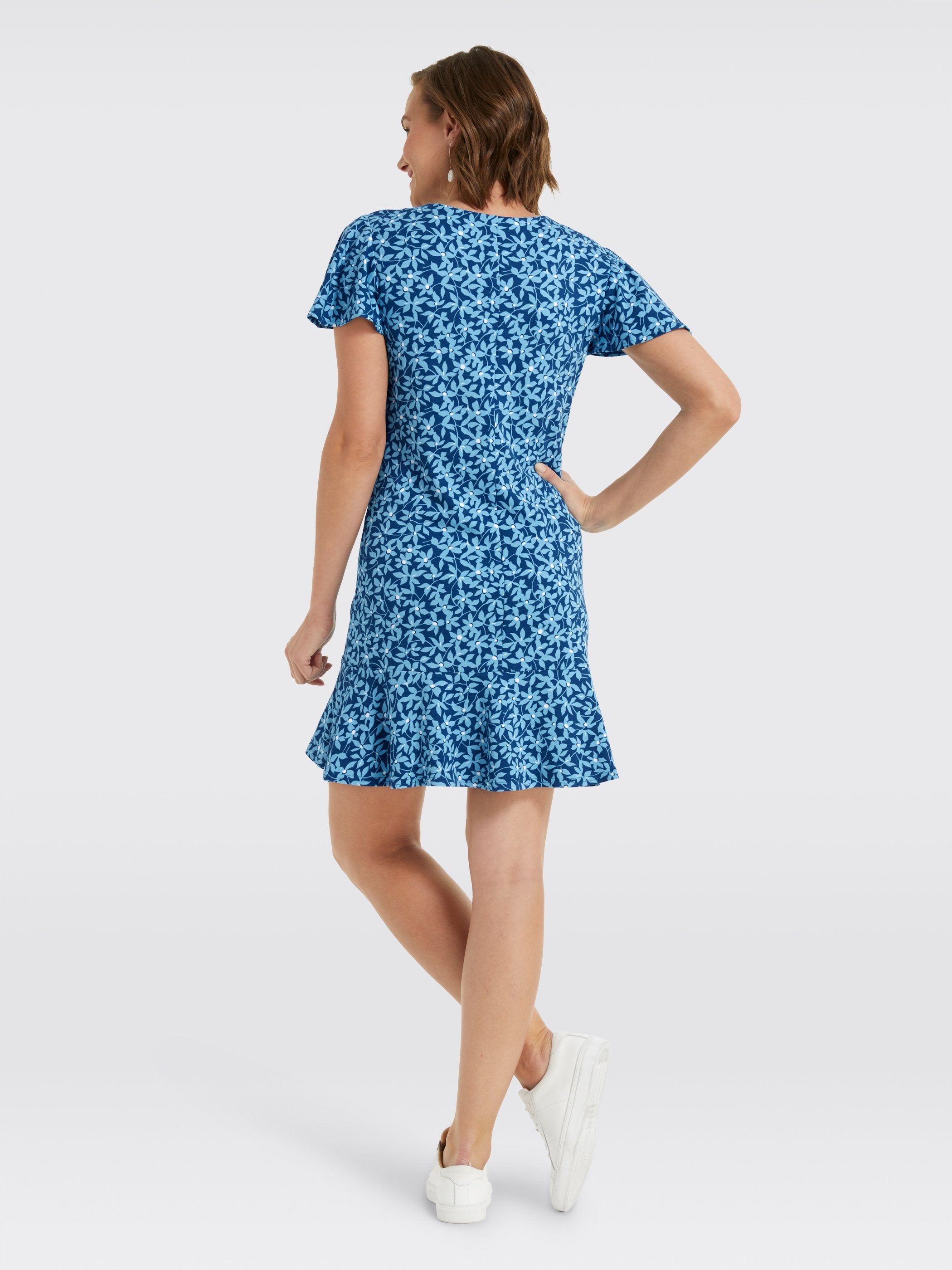 V-Neck Flutter Sleeve Dress sold by Draper James product image thumbnail 4