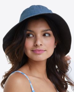 Reversible Chambray Bucket Hat sold by Draper James