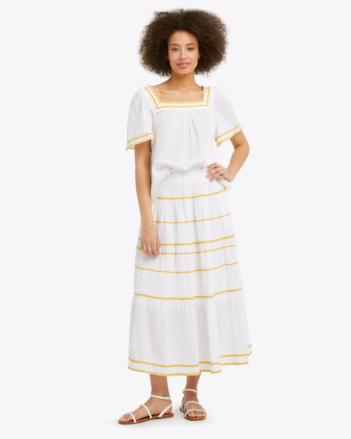 Maren Ric Rac Top sold by Draper James