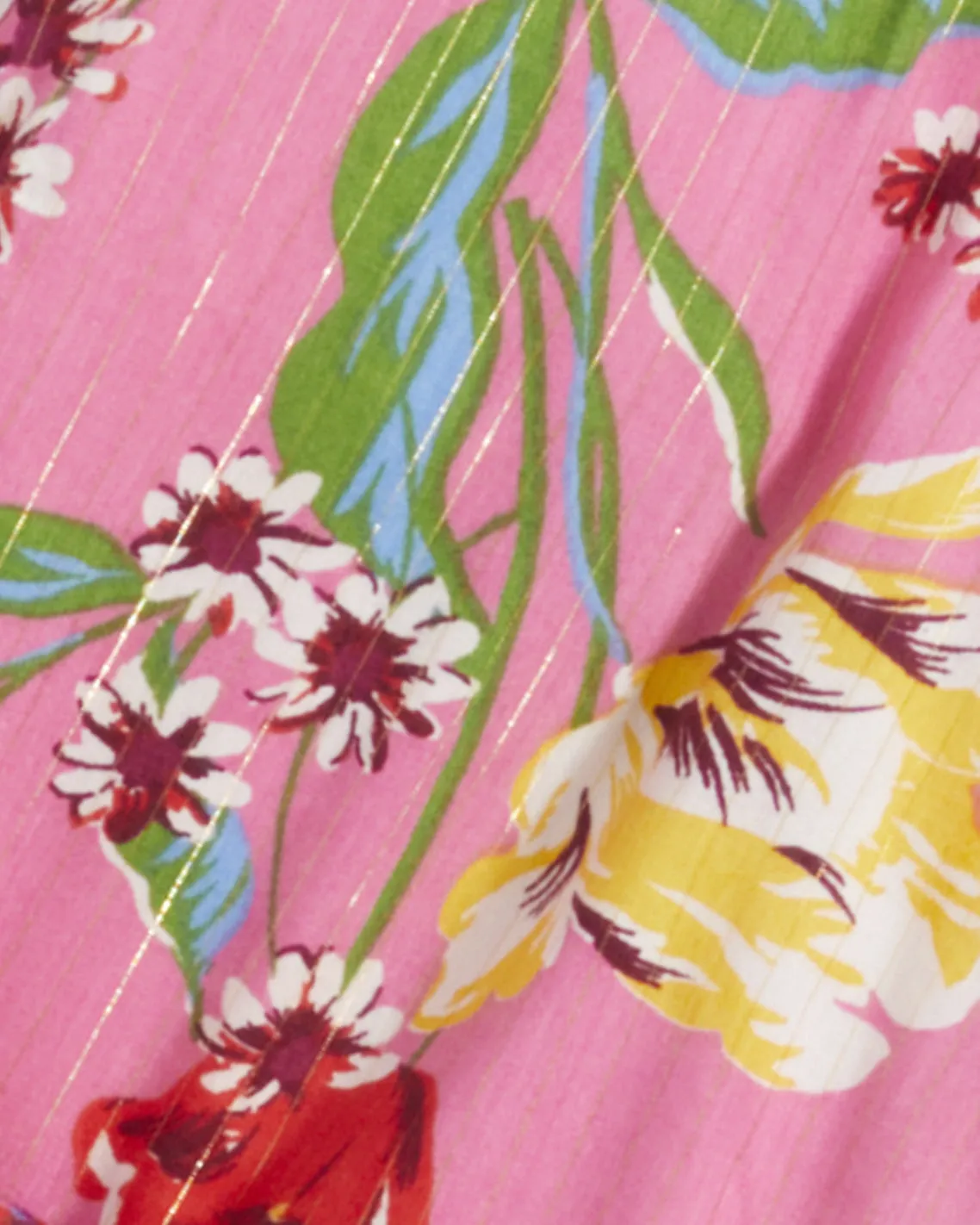 Jordan Long-Sleeve Wrap Dress in Lurex Stripe sold by Draper James product image thumbnail 4