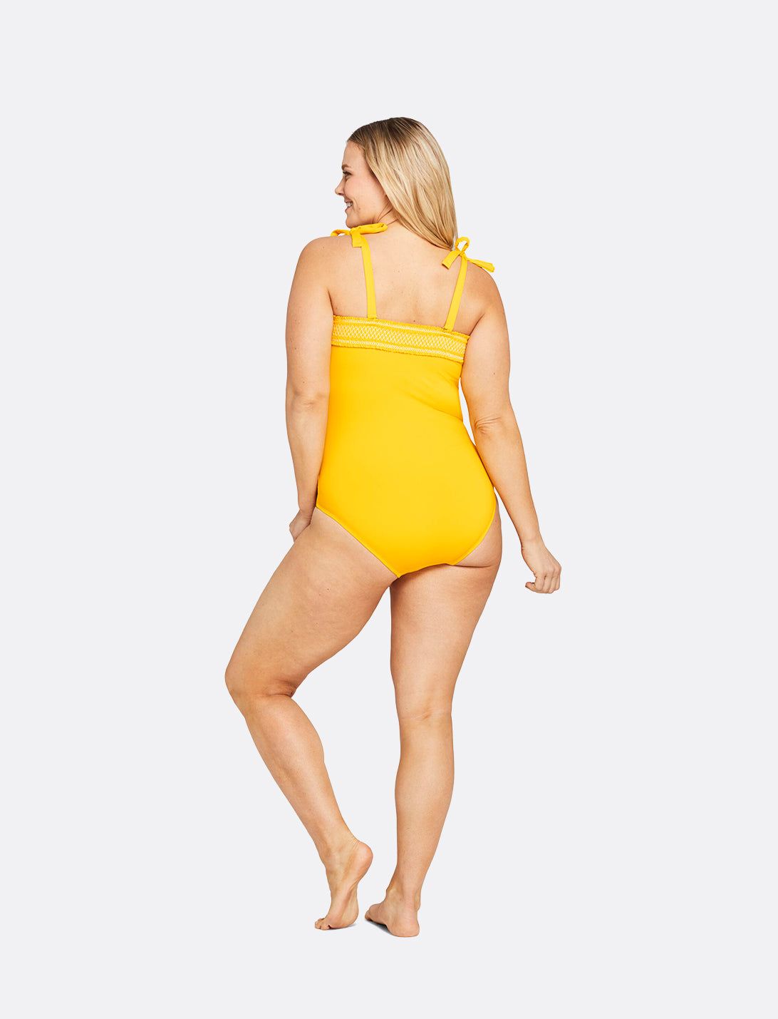 Draper James x Lands End Smocked Tie Shoulder One Piece sold by Draper James product image thumbnail 6