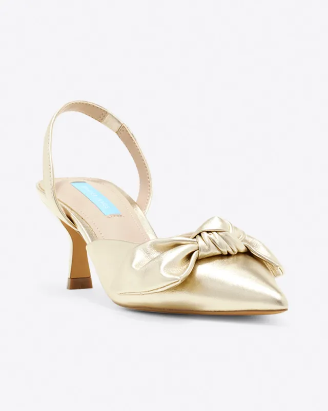 Tess Slingbacks in Gold sold by Draper James