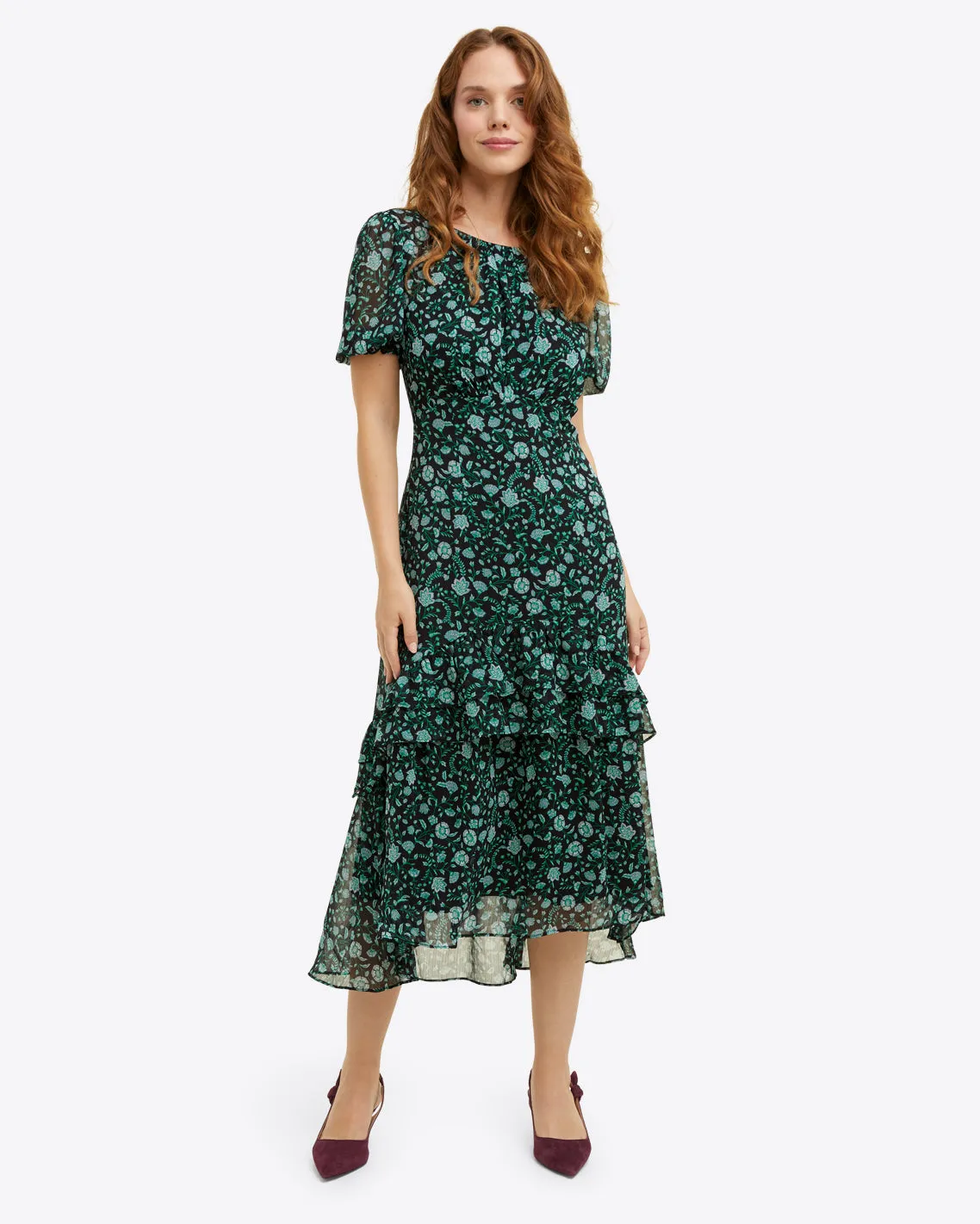 Maxi Dress in Fall Vines sold by Draper James product image thumbnail 4