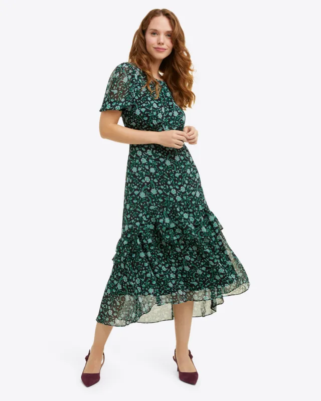 Maxi Dress in Fall Vines sold by Draper James