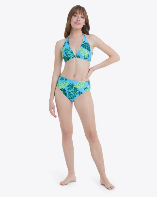 Mid Rise Bikini Bottom in Monstera Floral sold by Draper James