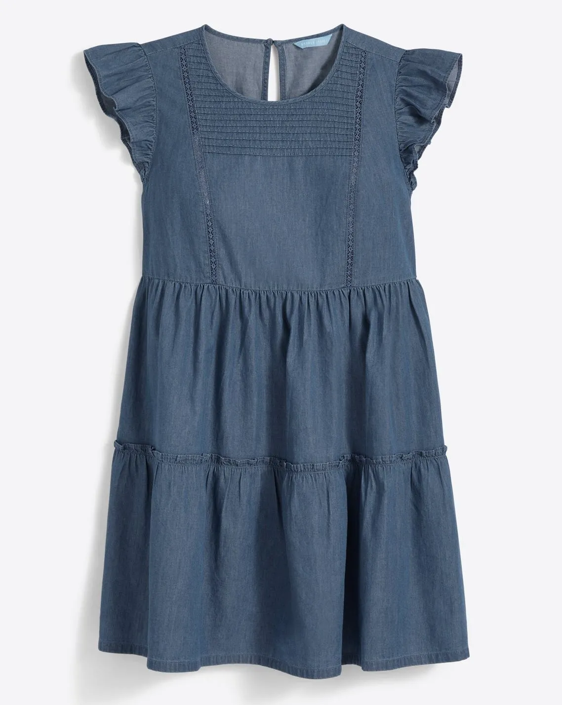 Flutter Sleeve Chambray Dress sold by Draper James product image thumbnail 3