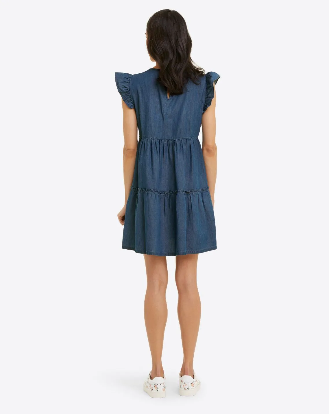 Flutter Sleeve Chambray Dress sold by Draper James product image thumbnail 2