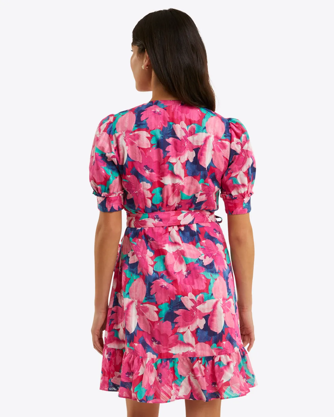 Reba Wrap Dress in Shadow Stripe sold by Draper James product image thumbnail 2
