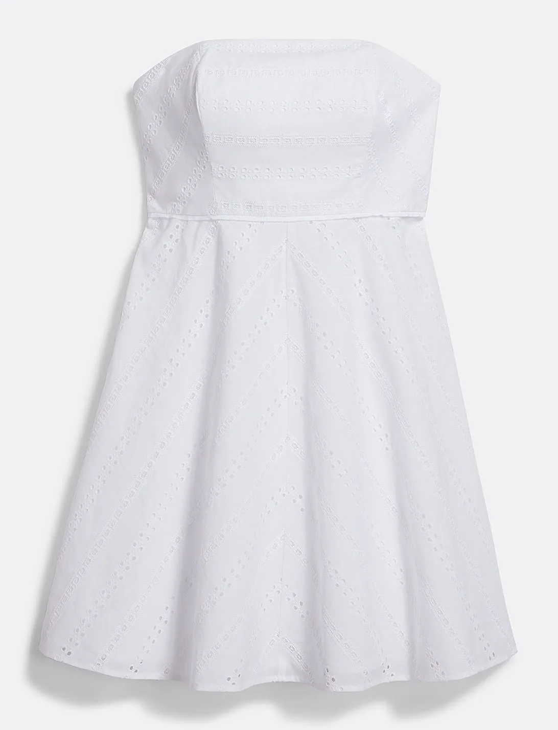 Striped Eyelet Strapless Dress sold by Draper James product image thumbnail 2