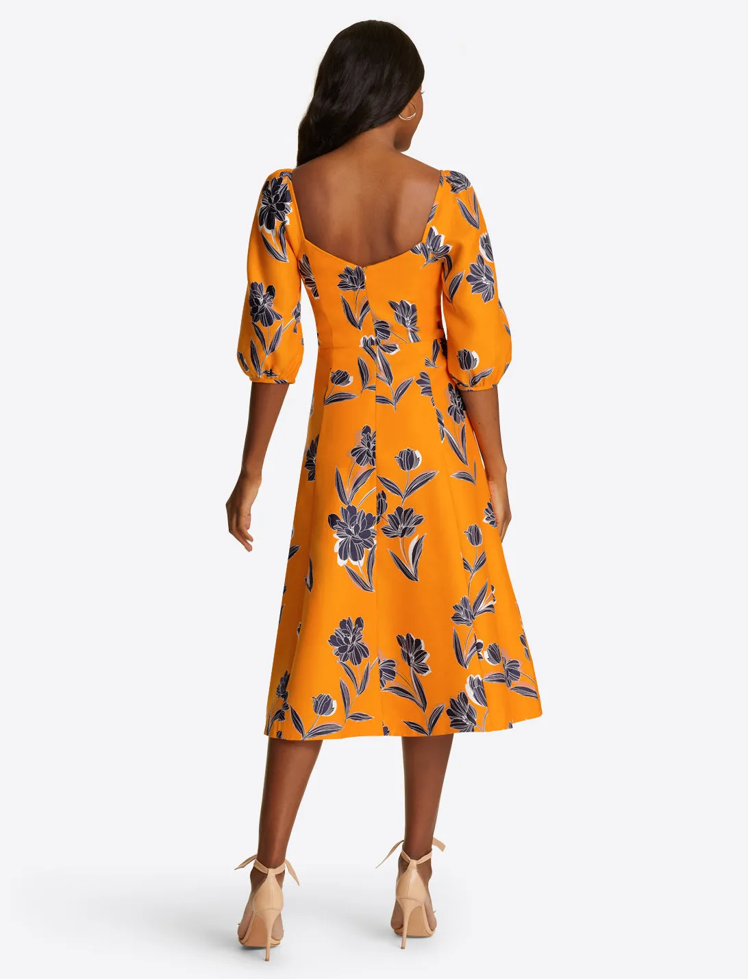 June Dress in Marigold Floral sold by Draper James product image thumbnail 4