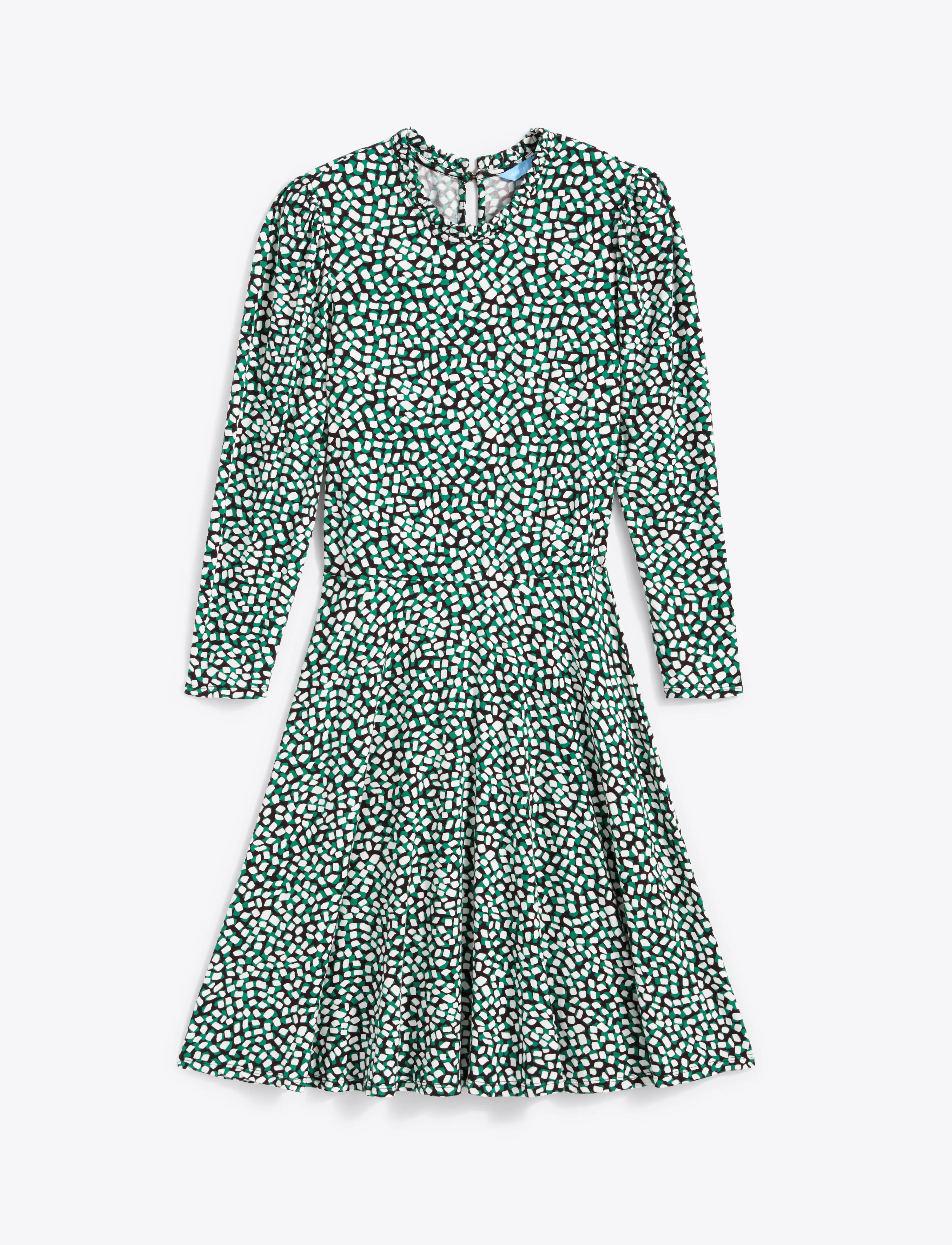 Julia Mini Dress in Green Square Dot sold by Draper James product image thumbnail 2