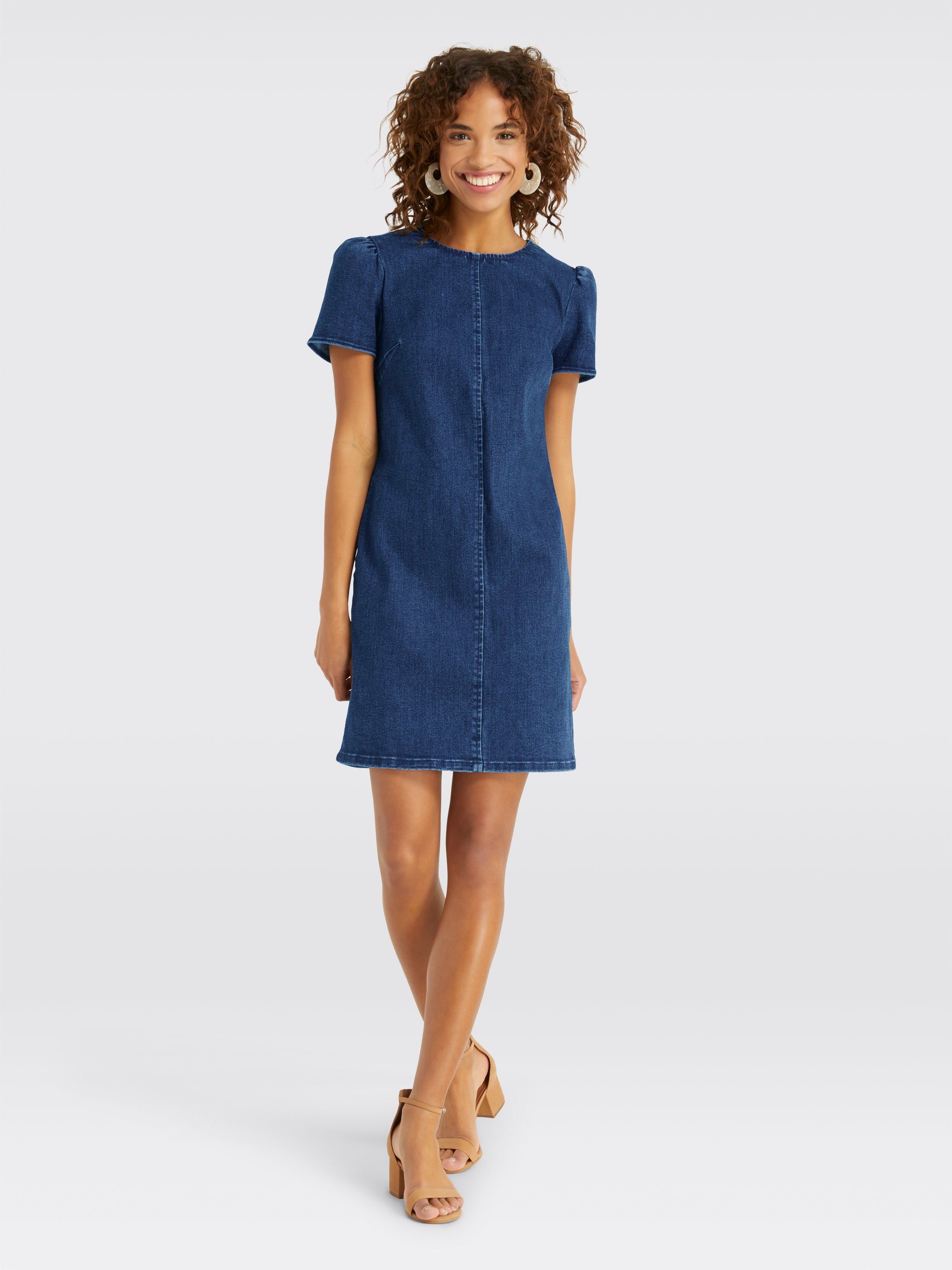 Denim Shift Dress sold by Draper James product image thumbnail 2
