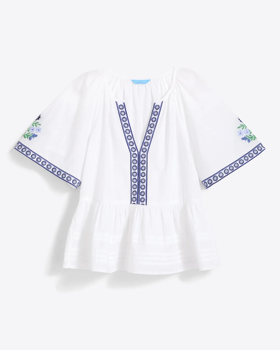 Short Sleeve Top in Floral Embroidery sold by Draper James product image thumbnail 2